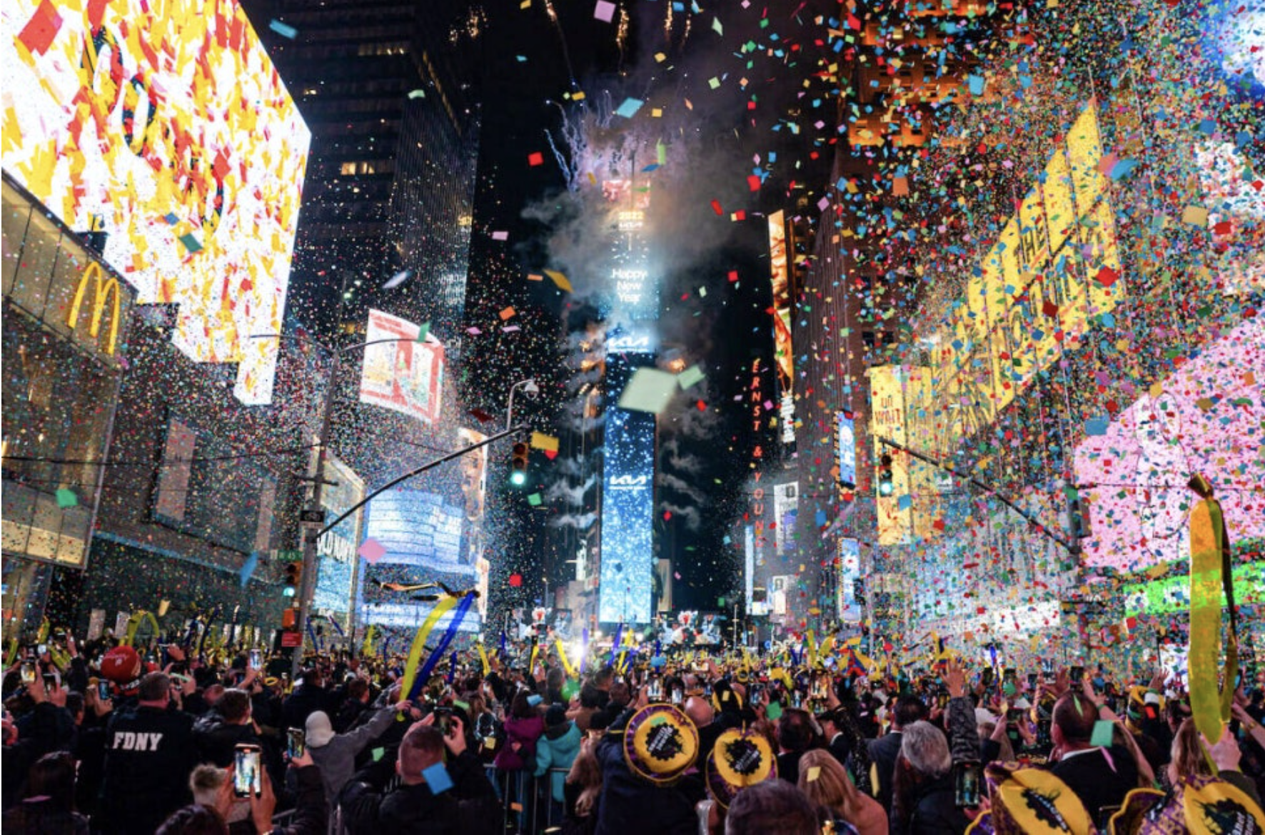 New year celebration in NYC