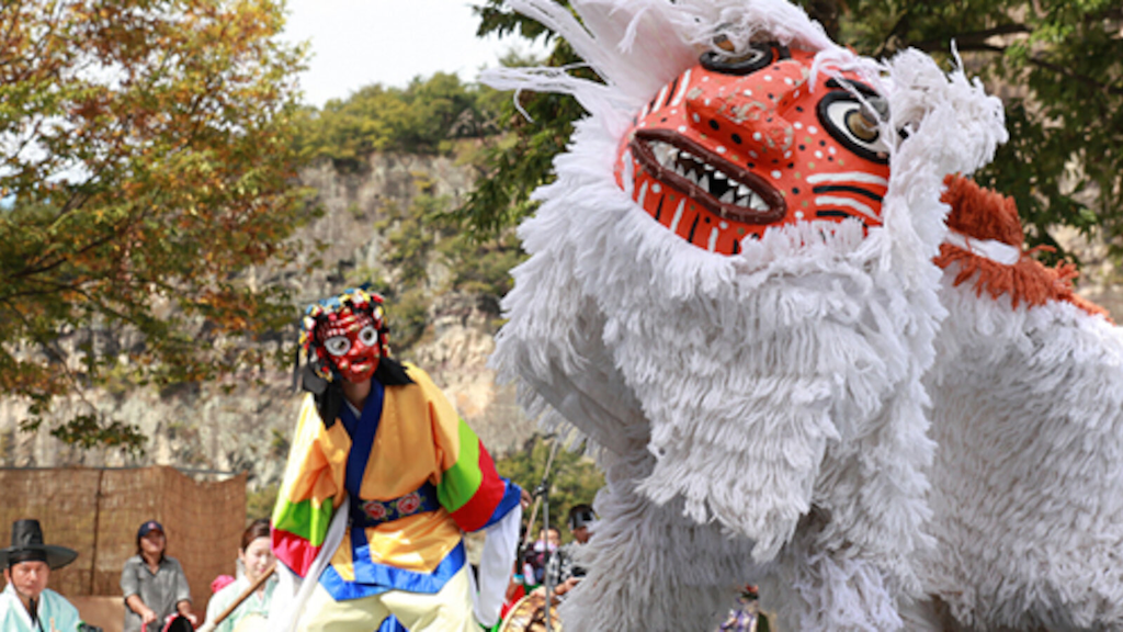 People wearing different types of masks and dancing